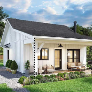 Maisons préfabriquées en acier <span class=keywords><strong>de</strong></span> 50 m2, maisons <span class=keywords><strong>de</strong></span> campagne, chalets - Product Image 1