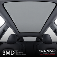 Película de Vidrio Inteligente PDLC Conmutable Negra para Tesla Model 3/Y PW85, Autoregenerable, Protección UV 100%, Rechazo IR 89%, Garantía de 2 Años, Astrace