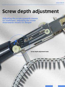 Auto Chain <b>Screw</b> Nail Gun Adapter For Electric <b>Drill</b> Woodworking Tool Cordless Power <b>Drill</b> Attachment - Product Image 5