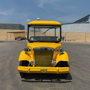 Voiture de <span class=keywords><strong>golf</strong></span> électrique de haute qualité fabriquée en Chine, 3 rangées, 8 places, bus touristique rétro, mariage, hôtel, voiture classique fermée - Product Image 6