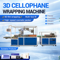 Machine d'emballage en boîte 3D pour sacs cosmétiques, emballage en papier et en feuille d'aluminium, automatique à haute vitesse