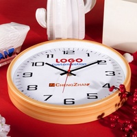 Jam Dinding Bertema Natal Tampilan 24 Jam Penuh Teks Cinta Pola Hati Bingkai Tampilan Kayu Tanpa Suara Tanpa Bunyi Tik-tok untuk Dekorasi Ruang Tamu