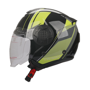 Casques <span class=keywords><strong>Jet</strong></span> Homologués ECE Yoai 3/4 Open Face, Double Visière pour Moto, <span class=keywords><strong>Scooter</strong></span> Électrique, Hiver, Hommes - Product Image 1