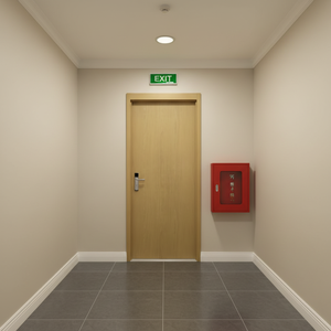 Puerta Cortafuego de Acero con Certificado WH, Diseño Minimalista, Apertura Lateral Abatible, Acabado que Cumple con las Normas de Seguridad Globales - Product Image 2