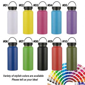 Bouteille d'eau sport en acier inoxydable en gros, avec logo personnalisé, grande capacité, à large ouverture, tasse isotherme portable pour l'extérieur - Product Image 2