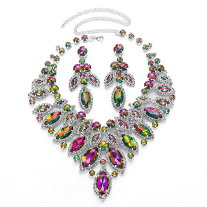 Collares de Novia con Pedrería, Conjuntos de Joyería para Boda, Moda Femenina, Superventas 2025 - Product Image 4