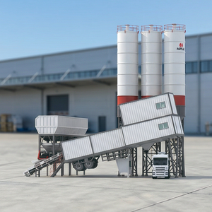 NFLG Marca CE ISO <span class=keywords><strong>Comprar</strong></span> Planta de hormigón usada Venta Móvil Pequeña Planta dosificadora de hormigón de mezcla seca 50m3h - Product Image 4