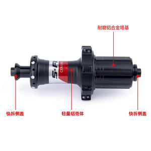 Bujes de Bicicleta S-FIGH, 18 mm Delanteros, 21 mm Traseros, Rodamientos de Cerámica, Liberación Rápida, 20-28 Orificios para Radios - Product Image 5
