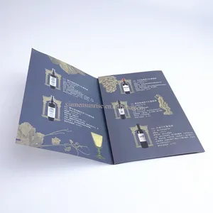 Folleto personalizado a todo color/catálogo/folleto de impresión de menú folleto de impresión folleto