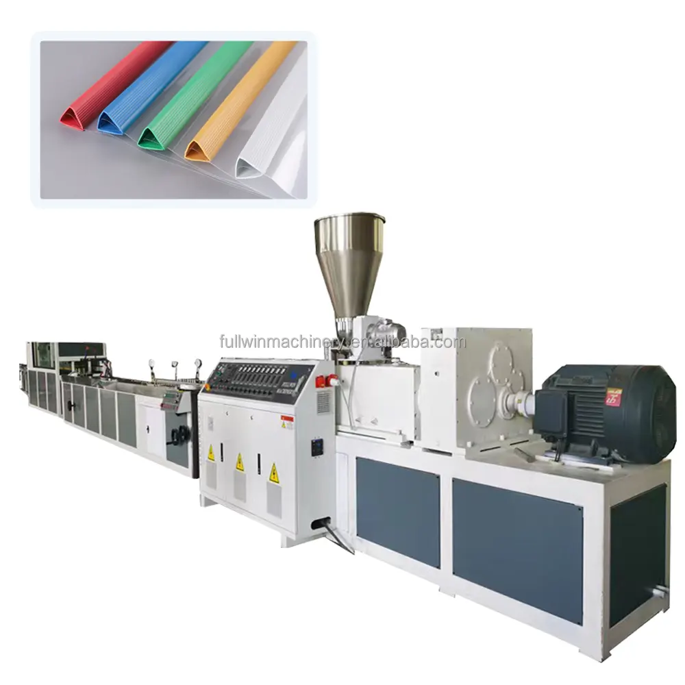 QINGDAO manufactures machinery PVC WPC Window Door frames Profiles making machine production line with PCL control Automatic