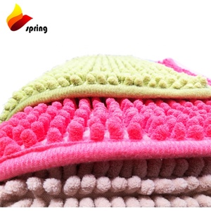 Mode contemporaine épaisse en peluche beige rayé <span class=keywords><strong>tapis</strong></span> <span class=keywords><strong>de</strong></span> <span class=keywords><strong>bain</strong></span> lavable chenille <span class=keywords><strong>tapis</strong></span> <span class=keywords><strong>de</strong></span> <span class=keywords><strong>bain</strong></span> pour la maison ou l'hôtel - Product Image 6