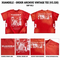 T-shirt personnalisé Y2K en coton épais, délavé à l'acide, coupe courte et ample, style streetwear, avec impression numérique graphique pour hommes