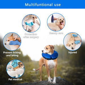 <span class=keywords><strong>Collar</strong></span> inflable para perros y gatos, accesorio de protección con núcleo personalizado, suave, PVC, recuperación - Product Image 3