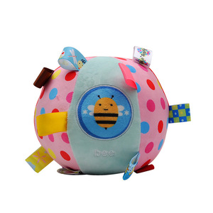 Mainan bayi baru lahir, usia 0-3 tahun bola kerincing pendidikan dini latihan pegangan tangan kerincingan mewah bayi bola pegangan tangan - Product Image 1