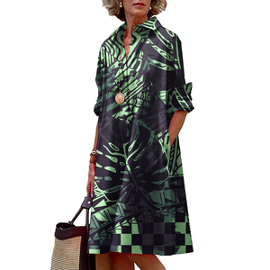 <span class=keywords><strong>Vestido</strong></span> de novia Tallas grandes Polinesia Tribal Impreso Maxi Vestidos Mujeres Casual Samoan Camisa Vestidos para fiesta - Product Image 5