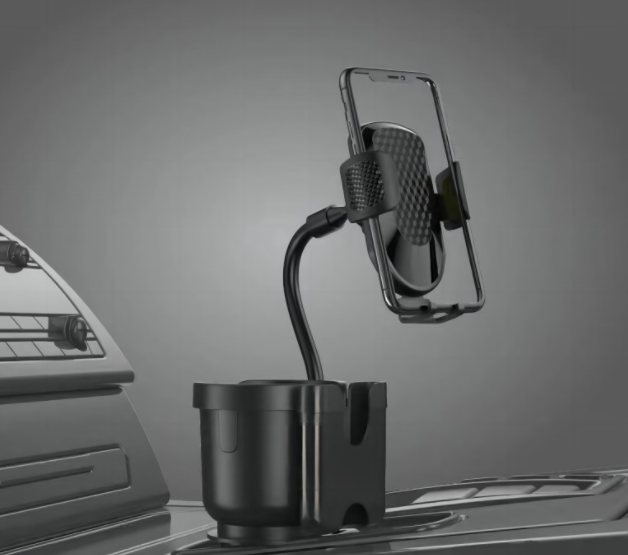 Yocaxn 3-in-1 Car Cup Phone Holder: Universal Mobile Stand Bottle Mount for iPhone 15 Pro Max