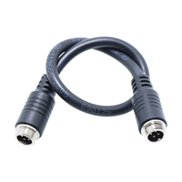 M12 L-Type Aluminium IP67 Connecteur Étanche Automobile Aviation Plug 4-12 Core Cuivre Mâle Femelle Butt Connexion Câblage