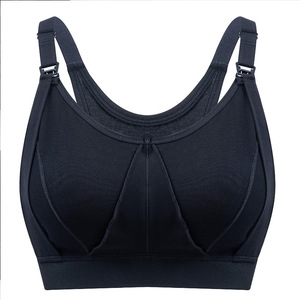 1401 grande taille coton maternité sport soutien-gorge fort Impact confortable alimentation vêtements pour femme vêtements de sport enceinte maman allaitement sport soutien-gorge - Product Image 6
