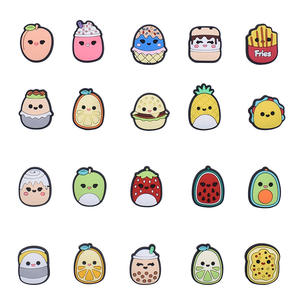 HY Original - Adornos de PVC para Zapatos con Forma de Frutas (Naranja, Melocotón, Plátano, Manzana, Cereza), Decoraciones para la Parte Superior de Sandalias de Diseñador, Accesorios para <span class=keywords><strong>Zuecos</strong></span> - Product Image 1