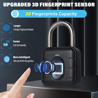 Cadenas intelligent biométrique étanche IP67 sans application pour armoire, maison, bureau, tiroir de rangement, avec prise en charge du logo personnalisé