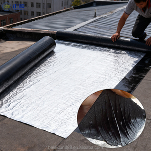 <span class=keywords><strong>Membrane</strong></span> imperméable en bitume SBS auto-adhésive moderne avec feuille d'aluminium pour la réparation des toits et des fondations, résistante aux UV, écologique - Product Image 2