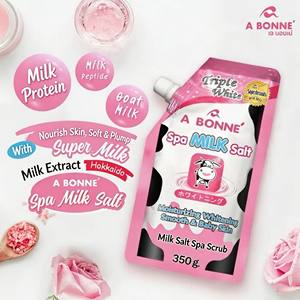 เอ บอนเน่ สปา มิลค์ ซอลท์ 350 กรัม สครับเกลือสปาสูตรนมเพื่อผิวนุ่มชุ่มชื้น อุดมด้วยคุณค่าจากเกลือสปาธรรมชาติ - Product Image 4