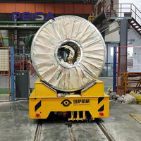 Chariot de transport électrique pour bobines industrielles, capacité de 30 tonnes, pour entrepôts et ateliers