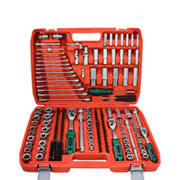 Juego de Llaves de Trinquete Bayley de 216 Piezas, Grado Industrial, Acero con Alto Contenido de Carbono, Accionamiento Manual, 72 Dientes, Estuche Rígido CR-V
