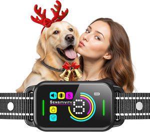 Collar Antiladridos Inteligente de Alta Calidad con 3 Modos, Recargable, con Descarga Eléctrica para Perros, con Pantalla LCD - Product Image 1