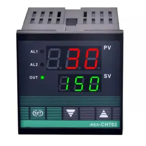Светодиодный электронный термометр CH702, круглый цифровой дисплей, маленький Индикатор температуры для машины для резки мешков