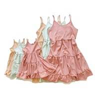 Robes assorties pour mère et fille, tenues décontractées d'été