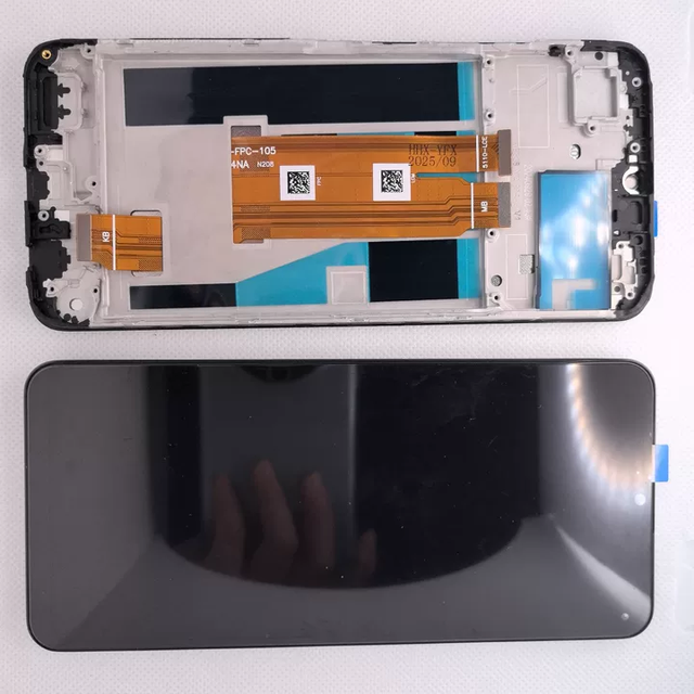 Factory Price OEM LCD Replacement Screen 6.74 350-400cd Luminance for Realme C61 Frame Mobile Phone 1 Year Warranty Wholesale