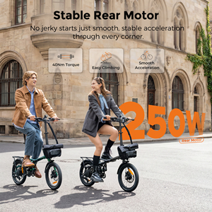 Engwe ZIP Electric Commuter <b>Bicycle</b> 25km/h 36V10Ah Lithium Battery 7-Speed Hydraulic Disc Brakes Aluminum <b>Frame</b> 16" Wheels 120km - Product Image 4