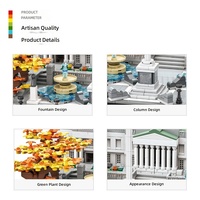 Ensemble de blocs de construction classiques maîtrisés, kit de modèle d'architecture MOC réaliste, briques emboîtables pour l'apprentissage STEM