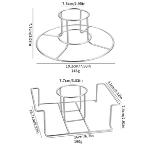 Soporte Vertical de Acero Inoxidable para Asar Pollo en Lata de Cerveza, para Parrilla, Horno, Ahumador, para Acampar al Aire Libre - Product Image 2