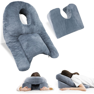 Bantal Pijat wajah ke bawah operasi mata bantal tidur rumah bersertifikat perut khusus busa memori dapat dilepas pesan 27.5 inci bantal tidur - Product Image 1