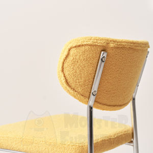 Silla de Día, Silla Comercial para Cafetería, Silla de Restaurante de Tela Suave, Silla de Comedor Compacta y Cómoda, Apilable, de Fácil Montaje, Moderna - Product Image 5