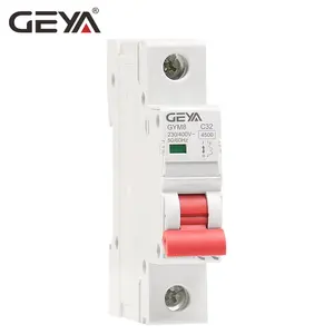 Geya เครื่องตัดไฟฟ้ากระแสตรงขั้ว2/4ขั้วไฟฟ้าสำหรับระบบสุริยะ