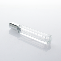 10 ML Carré Clair Décanter Bouteille Parfum 10 ML Vis Bouche Rechargeable Bouteille De Parfum En Verre