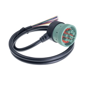 Ad angolo retto verde J1939 9pin Deutsch maschio per aprire il filo J1939 strumento diagnostico per camion - Product Image 2
