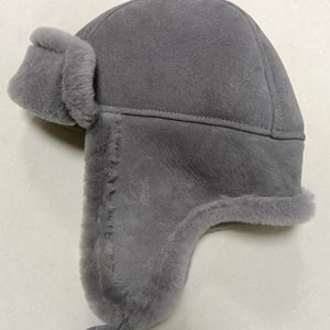 Orejeras de invierno rusas personalizadas, soldado de piel de cuero, piel de oveja australiana, sombrero de cazador Ushanka para hombres y mujeres - Product Image 2