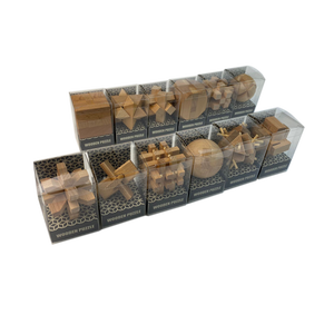 Mini <span class=keywords><strong>puzzle</strong></span> en bois couleur <span class=keywords><strong>nature</strong></span> 3D en bois STEM jouets intelligents - Product Image 2