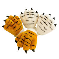 Halloween fête cosplay tigre animal réaliste queue & bandeau & gant super doux et fourrure tissu peluche jouet en gros
