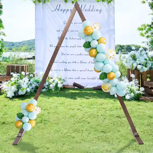 <span class=keywords><strong>Arche</strong></span> triangulaire en <span class=keywords><strong>bois</strong></span> faite à la main, écologique, pliable, en forme de A, 7-8 pieds, pour la plage, le jardin, les mariages et les événements en plein air - Product Image 5