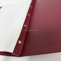 Carpeta de Archivos de Cuero PU Personalizada, Impermeable y Duradera para Organizador de Documentos de Oficina, Carpetas de Archivos de Papel A4