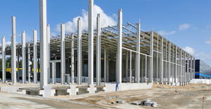 โกดังโครงสร้างเหล็กสำเร็จรูปขนาด 2000 <span class=keywords><strong>ตาราง</strong></span><span class=keywords><strong>เมตร</strong></span> พร้อมบริการเชื่อมและตัด - Product Image 3