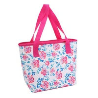 Moderne, isolierte Kühltasche aus weichem Polyester, faltbares Design, wiederverwendbar, mit Reißverschluss, Tragegriff, lebensmittelecht, hält Kalt