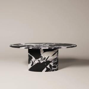 Table à manger en marbre noir Calacatta de haute qualité, style moderne français, prix de gros, design nordique de luxe pour restaurant et maison - Product Image 3