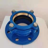 Connecteur d'adaptateur universel en fer forgé noir, accouplement Flexible pour tuyau en acier, PVC/HDPE, DI AC