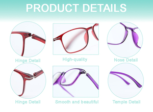 <span class=keywords><strong>Gafas</strong></span> <span class=keywords><strong>de</strong></span> Lectura Unisex Delgadas Anti <span class=keywords><strong>Luz</strong></span> <span class=keywords><strong>Azul</strong></span> 2026 con Lentes Transparentes, Ajuste Cómodo, Montura Roja/Morada 2.0 - Product Image 3